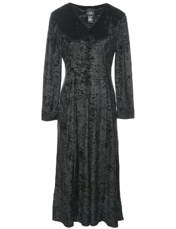 Limited Stock Velour Evening Dress - M