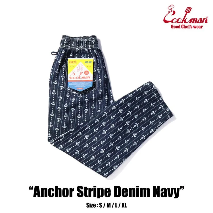 Bonus Savings Cookman Chef Pants - Anchor Stripe Denim