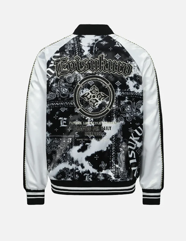 Exclusive Offers Allover Paisley Print Padded Regular Fit Souvenir Jacket