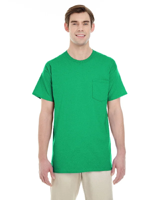 Deal Frenzy Gildan Pocket T-Shirt | Irish Green