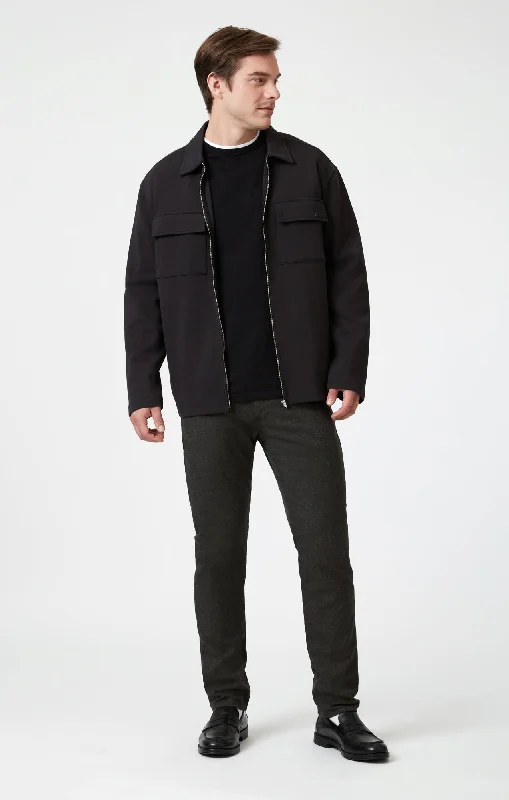 Today Only MARCUS SLIM STRAIGHT LEG IN BROWN FEATHER TWEED