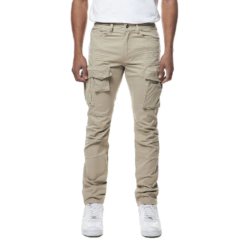 Low Price Slim Utility Twill Pants - Sand