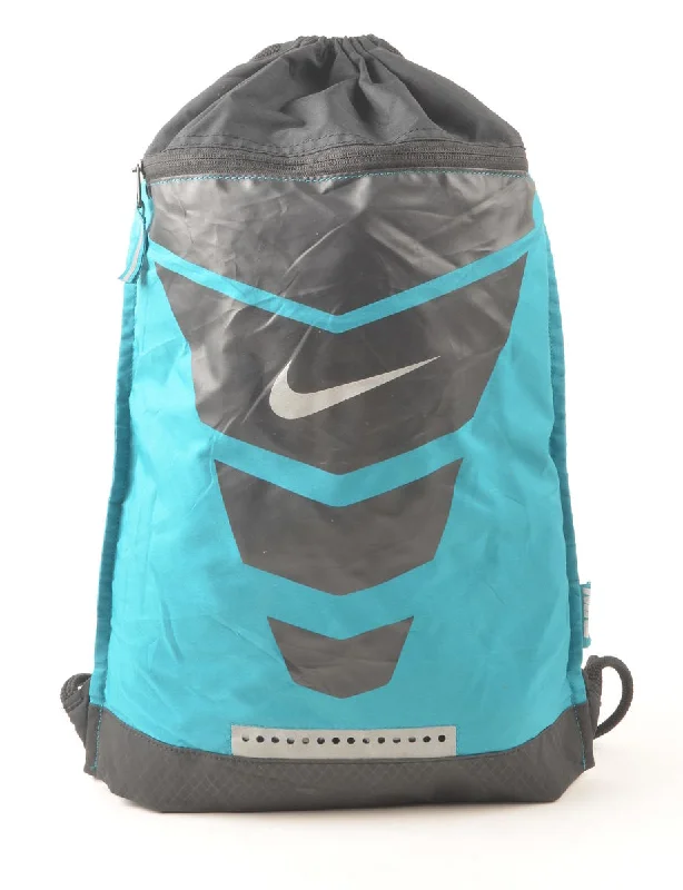 Weekend Savings Spree Turquoise & Grey Nike Drawstring Backpack - M