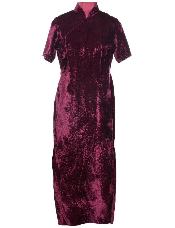 Super Sale Velvet Evening Dress - L
