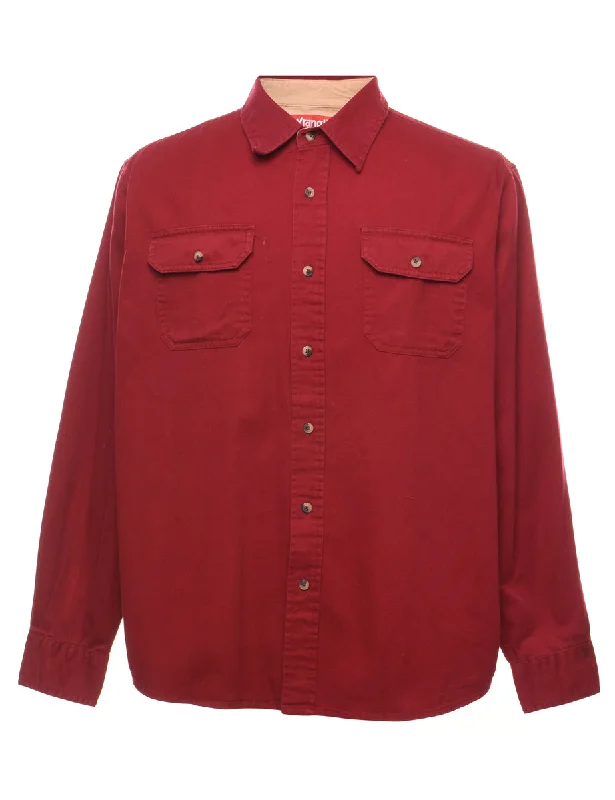 Take Advantage Wrangler Maroon Shirt - L