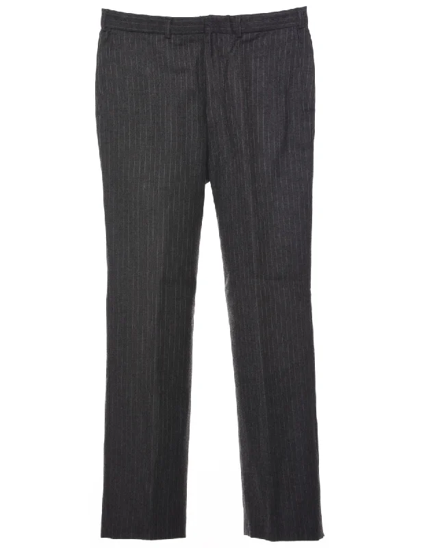 Extra Savings Wool Pinstriped Trousers - W32 L30