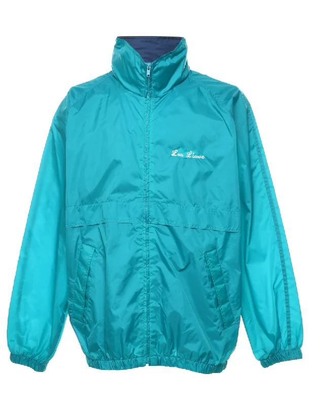 Weekend Deals to Make You Smile Turquoise & White Rescue Squad Nylon Jacket - L