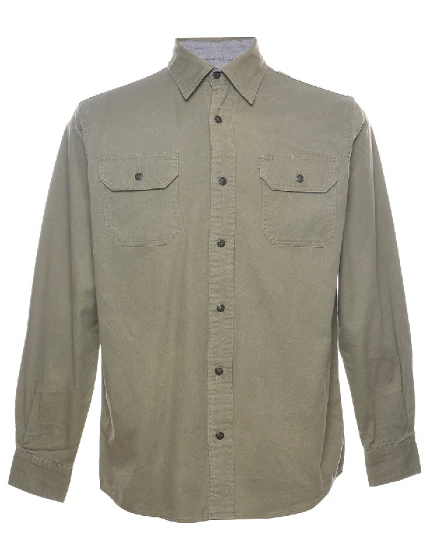 Best Deals Wrangler Olive Green Shirt - S