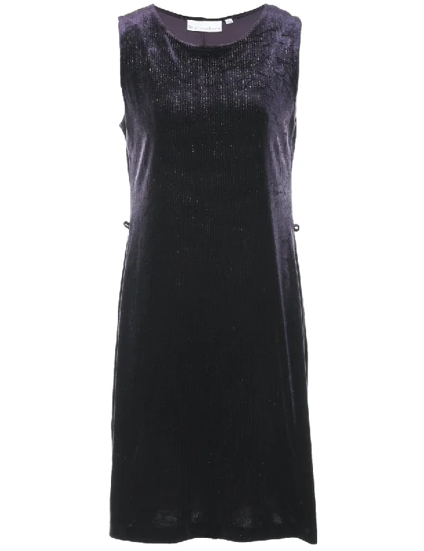 Unbeatable Prices Velvet Purple Evening Dress - M