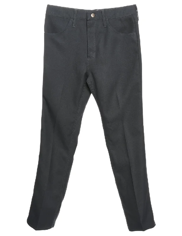 Special Buy Wrangler Casual 1970s Dark Grey Trousers - W32 L32