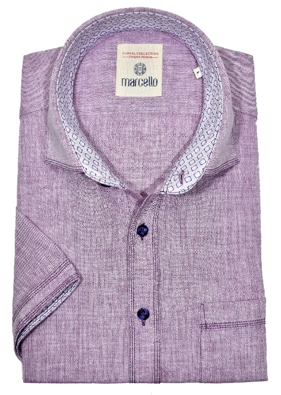 Time-Sensitive W304S Siesta Key Short Sleeve Shirt Lilac