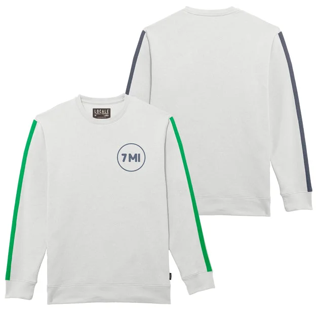 Weekend Price Cuts Galore Men's 7 MI Locale white w/ green & navy stripes