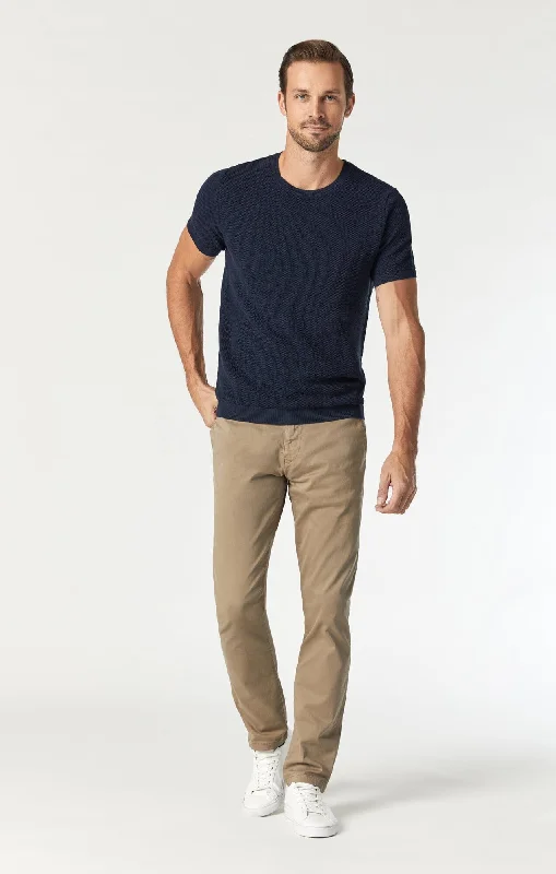 Bargain Prices JOHNNY SLIM LEG CHINO IN BRITISH KHAKI TWILL