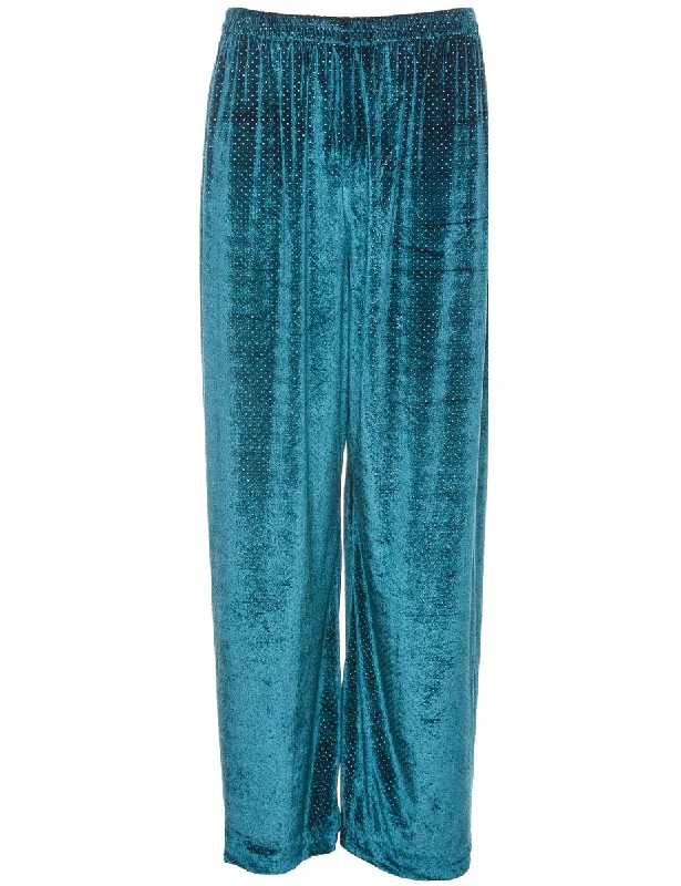 Discount Deals Velvet Fabric Trousers - W26 L31