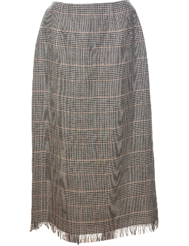 Crazy Deals Wool Pencil Shape Maxi Skirt - M