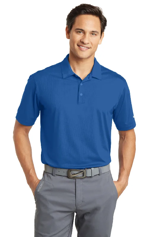 Steals and Deals Nike Mens Dri-Fit Moisture Wicking Short Sleeve Polo Shirt - Gym Blue Steals and Deals Nike Mens Dri-Fit Moisture Wicking Short Sleeve Polo Shirt - Gym Blue