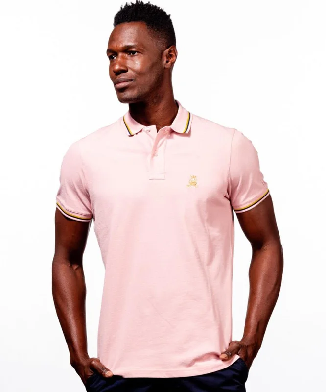 Savings Alert Solid Summer Pink Polo by EightX