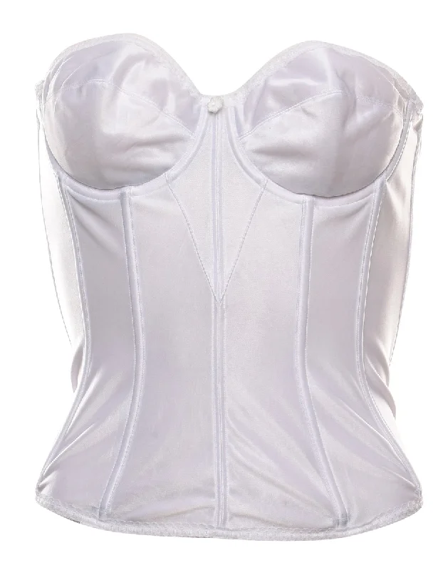 Low Cost White Classic Corset Top - S