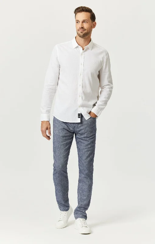 Crazy Deal JAKE SLIM LEG IN INDIGO LINEN