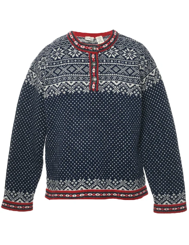 Weekend Discounts to Indulge In Wool L.L. Bean Nordic Jumper - L