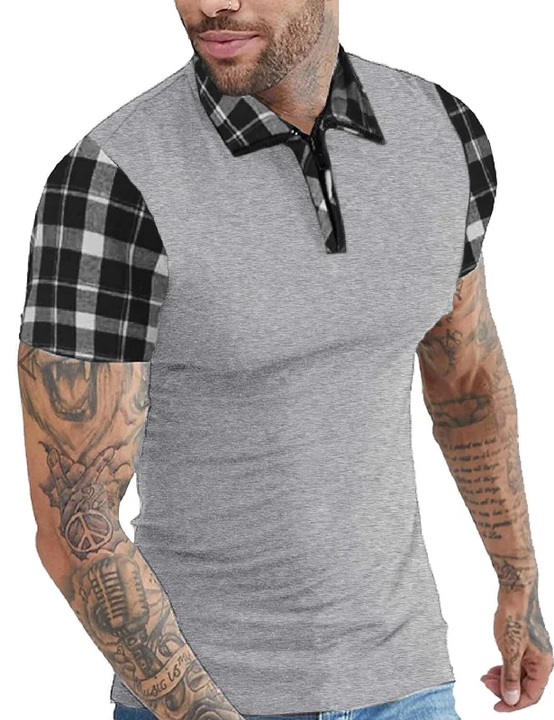 Weekend Discounts to Savor Stylish Slim Short Sleeve Polo T-shirt (US Only)