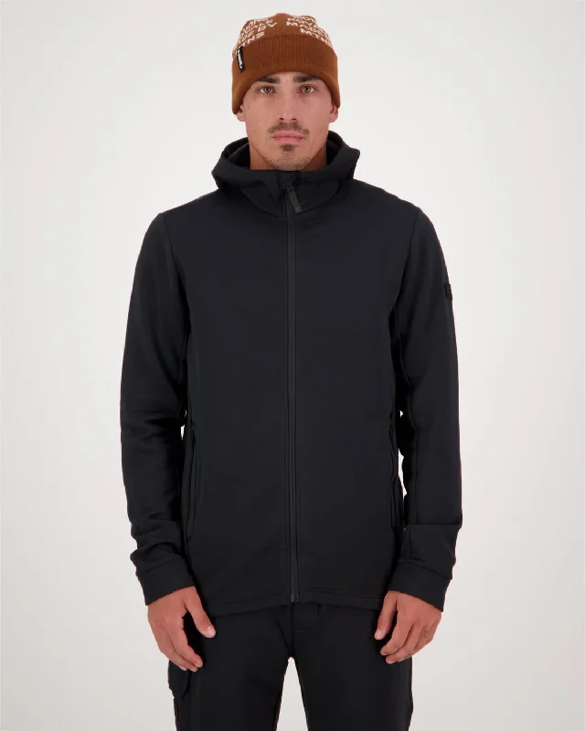 Final Offer Arcadia Merino Fleece Hoody - Black