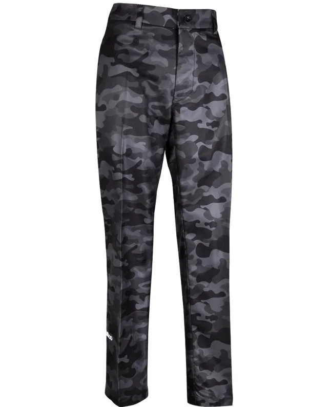 Instant Deal Tattoo Golf: Men's Camo Print ProCool Golf Pants - Black