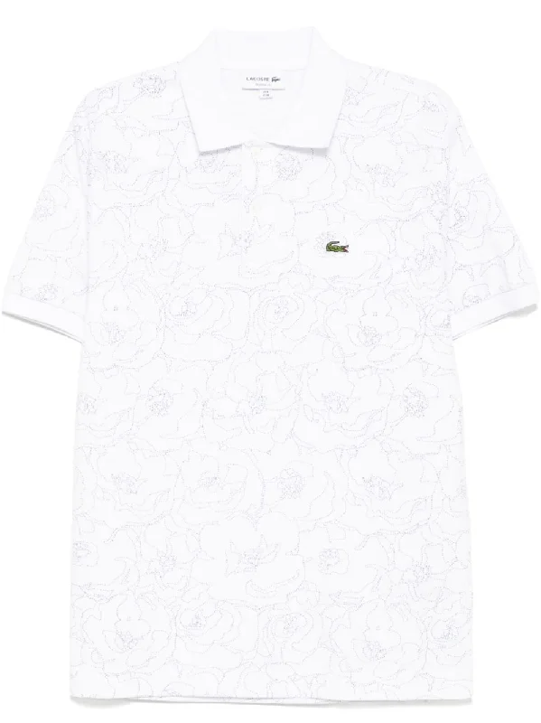 Discount Mania Flower Print L.12.12 Polo Shirt