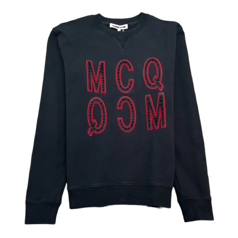 Clearance Sale Men's Mcq Logo Sweatshirt Black Size S