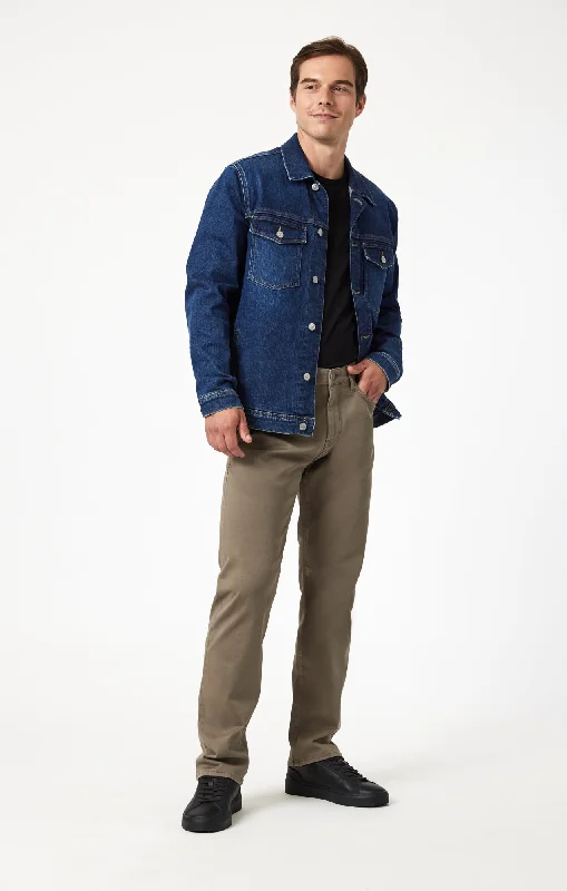 Shop Now ZACH STRAIGHT LEG IN OLIVE CASUAL TWILL