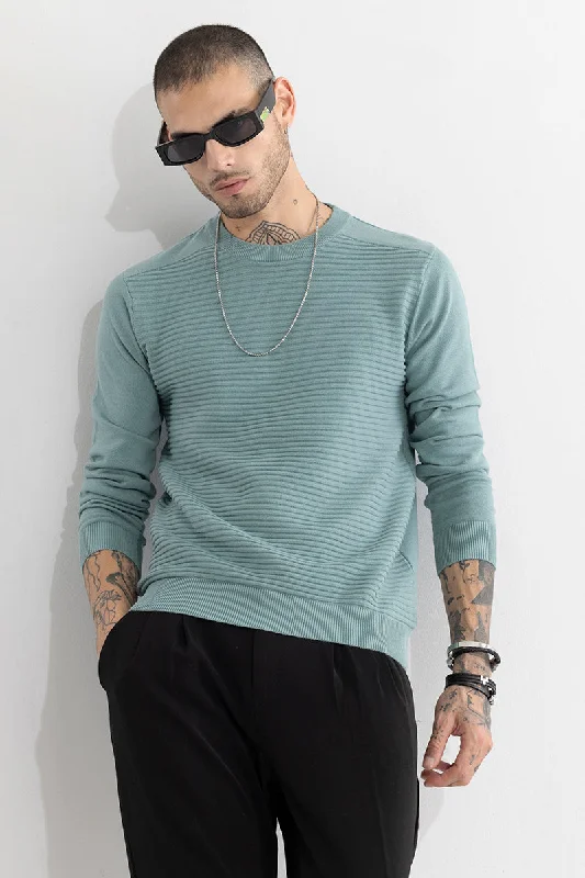 Closeout Deal Wabble Line Blue Sweater