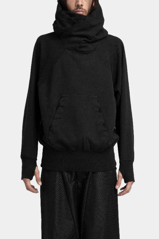 Fantastic Savings Cross neck hooded raglan sweatshirt