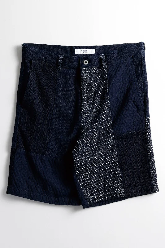 Weekend Discounts Worth Grabbing PATCHWORK SHORT PANTS RINSE