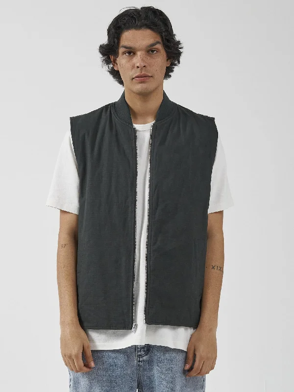 Act Now Thrills Union Vest - Oil Green