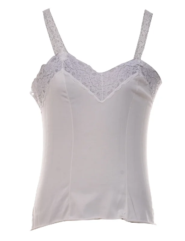 Shop Now White Lace Camisole - S