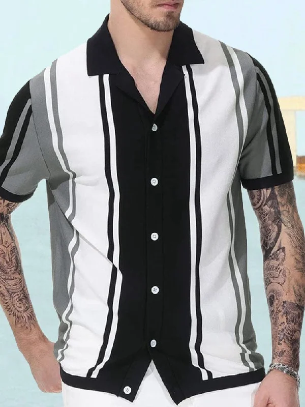 Seasonal Clearance Knit Short Sleeves Shirt