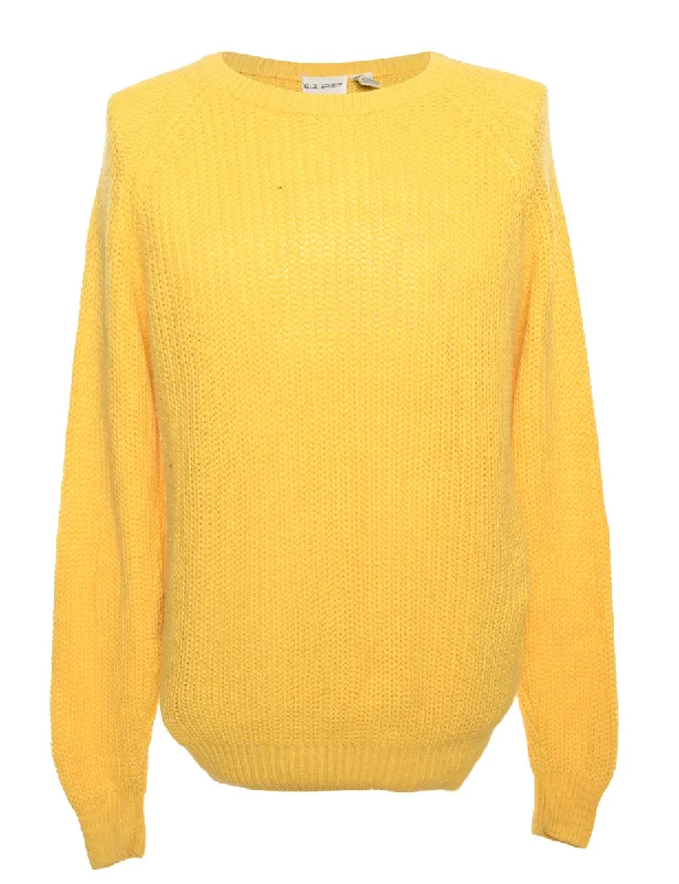 Unmissable Sale Yellow Long Sleeved Jumper - M