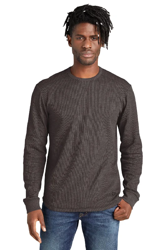 Weekend Savings Fiesta New Era Mens Thermal Crewneck Sweatshirt - Heather Black