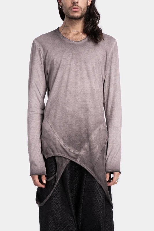 Best Deals Long sleeve straps T-Shirt, Ash purple