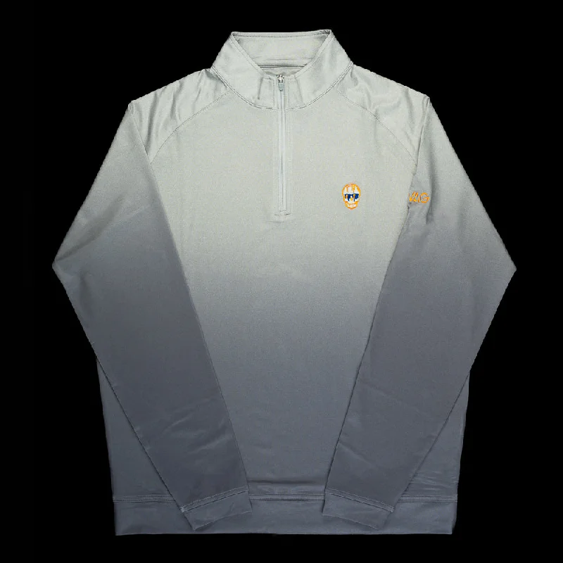 Weekend Bargains to Indulge In Orange Dripping Skull 1/4 Zip Pullover