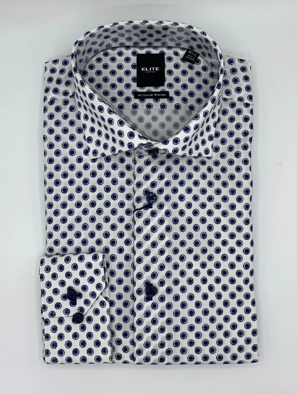 Weekend Sale: Don't Miss Out Serica Elite Tapered Non-Iron Dress Shirt - E-2359153 Navy