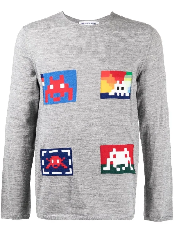 Low Prices Graphic-Print Fine-Knit Jumper
