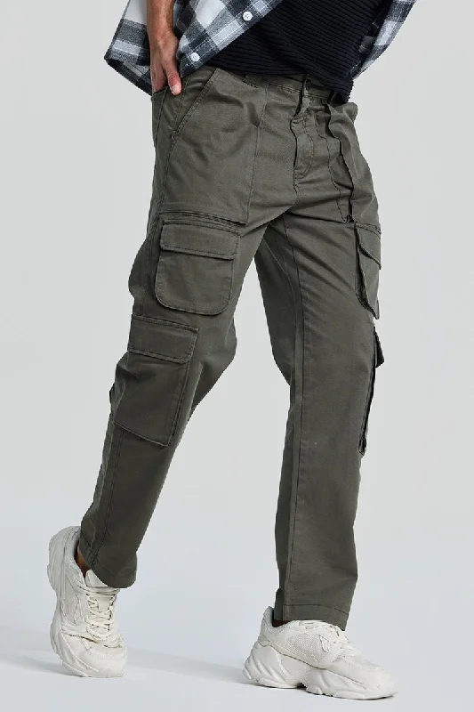 Don't Miss Olive Relaxed Fit Cargo Pants