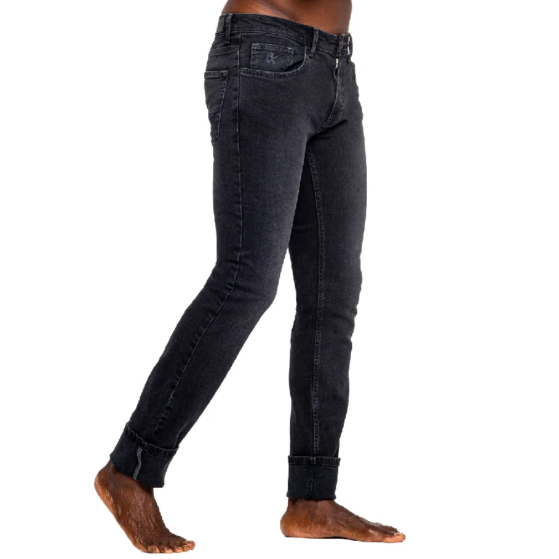 Flash Deal Black Slim Fit Denim Jeans