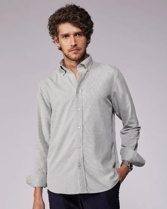 Buy More, Save More Grey Melange Corduroy Shirt