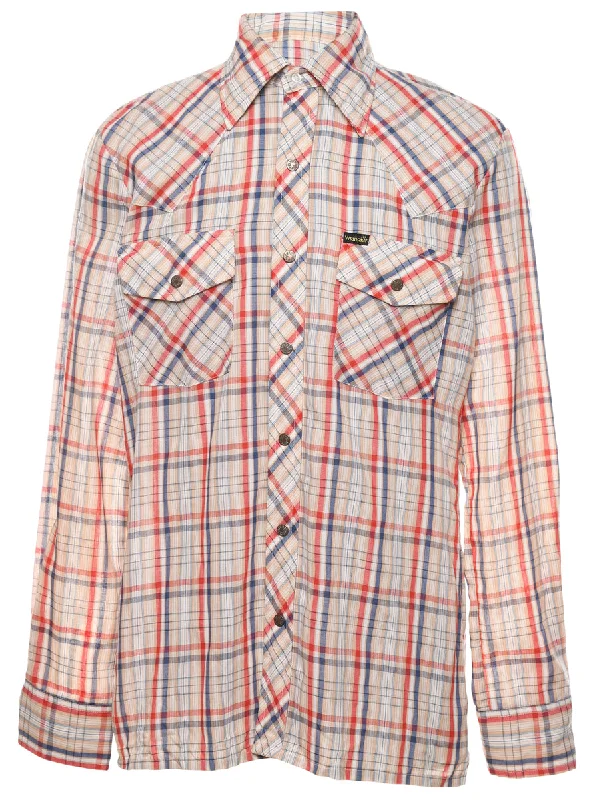 Value Deals Wrangler Multi-colour Checked Western Shirt - L