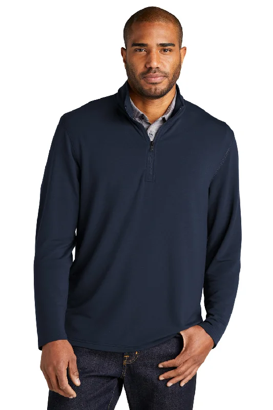 Stock Up and Save Port Authority Mens Microterry Snag Resistant 1/4 Zip Sweatshirt - River Navy Blue Stock Up and Save Port Authority Mens Microterry Snag Resistant 1/4 Zip Sweatshirt - River Navy Blue