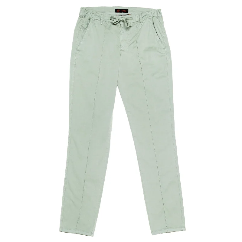Last Chance Chino Pants w/ Drawstring Waist - Sage Green