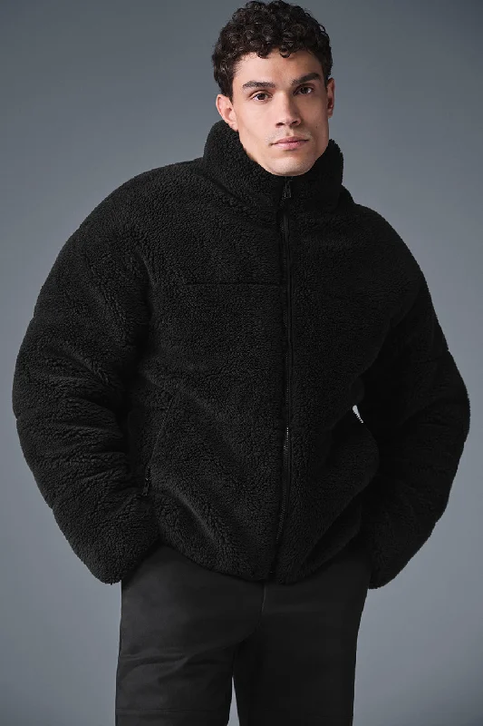 Super Sale Sherpa Stage Puffer - Black
