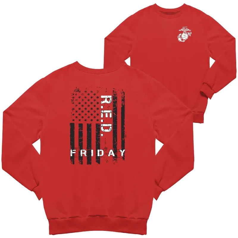 Weekend Bargains Galore Marines R.E.D. Friday 2-Sided Sweatshirt
